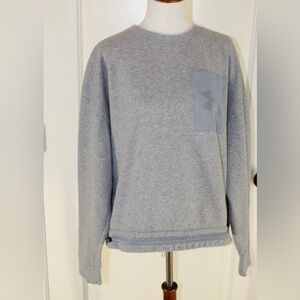 Under Armour woman’s  Crewneck sweatshirt in Heather Gray size XXL